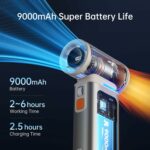 Jisulife Portable Personal Fan Ultra1 Black - Image 7