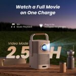 Yaber T2 Plus Φορητός Projector Full HD με Μπαταρία, WiFi 6, Smart TV & Ήχο JBL - Image 2