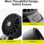Jisulife Portable Personal Fan Life7 3600mAh Black - Image 4