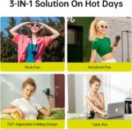 Jisulife Portable Personal Fan Life7 5000mAh Black - Image 6