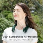 Jisulife Bladeless Turbine Neck Fan FA14 Green - Image 5