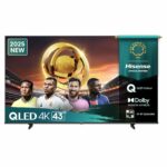 Hisense Τηλεόραση 43” Smart QLED 4K με Dolby Vision, Dolby Atmos & AI Smooth Motion 43E7Q