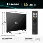 Hisense Τηλεόραση 55” Smart LED 4K με Dolby Vision HDR & VIDAA 55A6Q - Image 8
