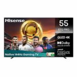 Hisense Τηλεόραση 55” Smart QLED 4K με Dolby Vision, Dolby Atmos & 144Hz Game Mode PRO 55E7Q