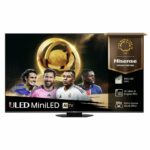 Hisense Τηλεόραση 55” Smart QLED Mini LED 4K με Dolby Vision IQ, Dolby Atmos & Game Mode Ultra 55U8Q 