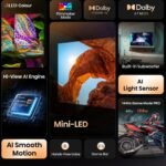 Hisense Τηλεόραση 65” Smart QLED Mini LED 4K με Dolby Vision IQ, Dolby Atmos & 144Hz Game Mode PRO 65U7Q  - Image 5