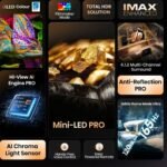 Hisense Τηλεόραση 65” Smart QLED Mini LED 4K με Dolby Vision IQ, Dolby Atmos & Game Mode Ultra 65U8Q  - Image 3
