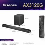Hisense Soundbar 3.1.2 Καναλιών 360W με Dolby Atmos, Ασύρματο Subwoofer & DTS:X AX3120G - Image 8