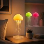 Jellyfish Επαναφορτιζόμενο LED Φωτιστικό Νυχτός RGB σε Σχήμα Μέδουσας και Αποσπώμενα Πλοκάμια - Image 3