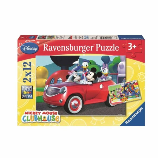 Ravensburger Μίκυ, Μίνι και Φίλοι Puzzle 2×12 Τεμάχια 07565, 3+ ετών