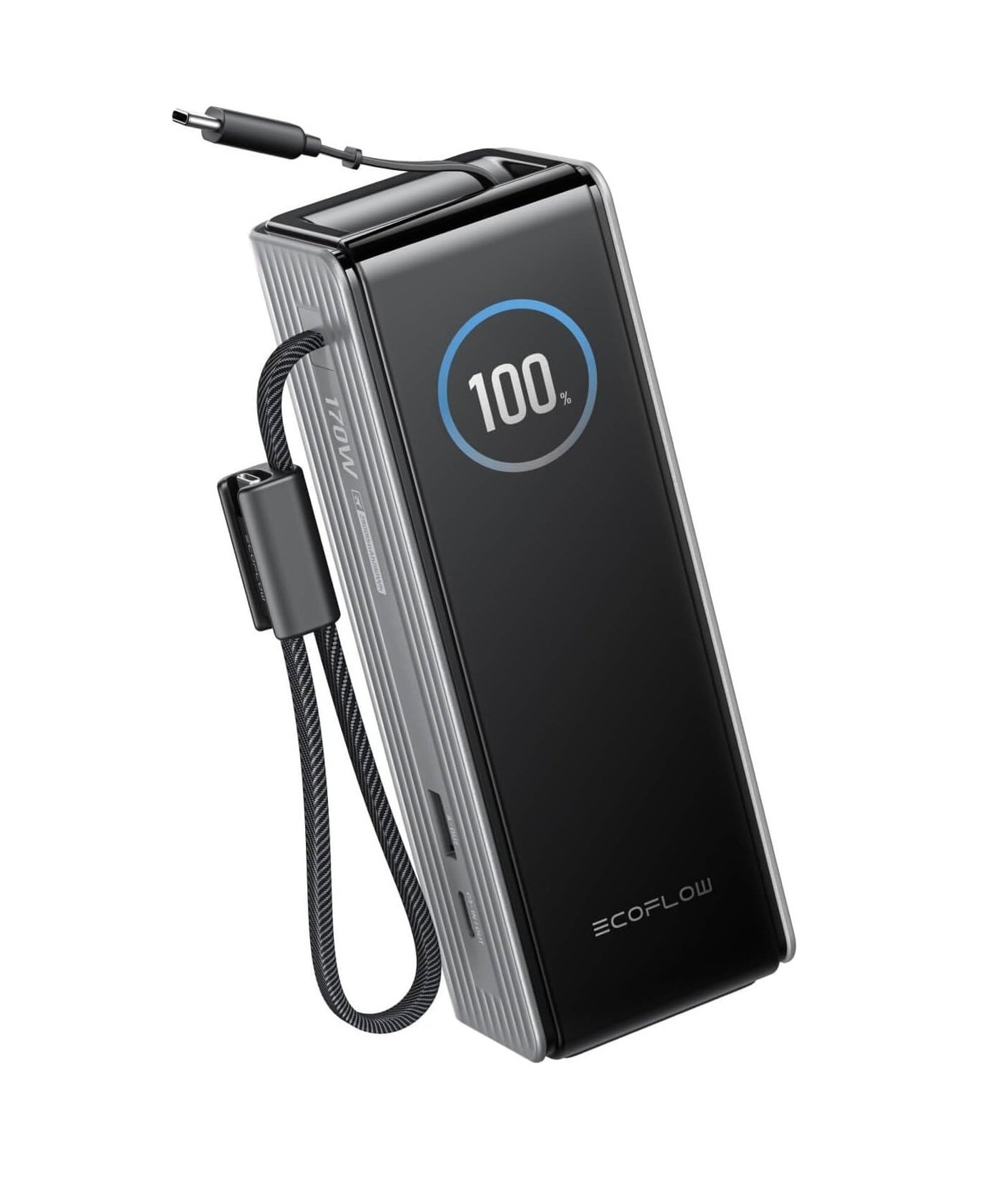 615ZqSa9BmL._AC_SL1500_PROFILE EcoFlow Charge Powerbank RAPID 25000mAh 170W + 100W Built-In & Retractable Cable Black - Image 1