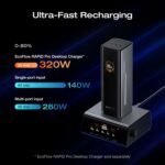 EcoFlow Charge Powerbank RAPID Pro 27650mAh 300W + 140W Built-in Cable Black - Image 3