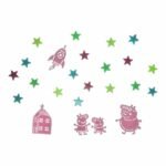 Paladone Peppa Pig Φωσφοριζέ Αυτοκόλλητα Τοίχου με 200 Αστέρια & Χαρακτήρες PP13870PP - Image 3
