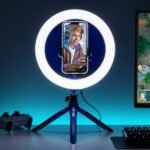Paladone PlayStation Φωτιστικό Streaming LED 25,9cm με Τρίποδο & Βάση Κινητού PP13114PS - Image 3