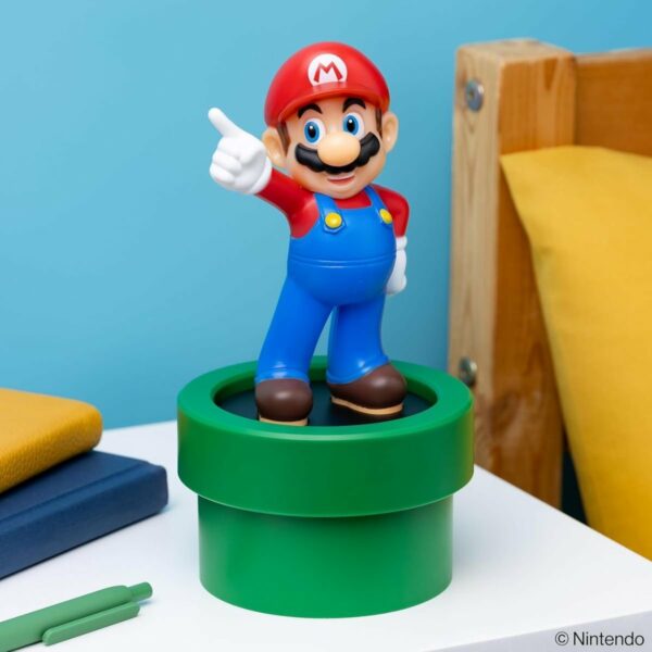 Paladone Super Mario Φωτιστικό 20cm με Φιγούρα Mario και Απαλό Φως PP3437NNV2