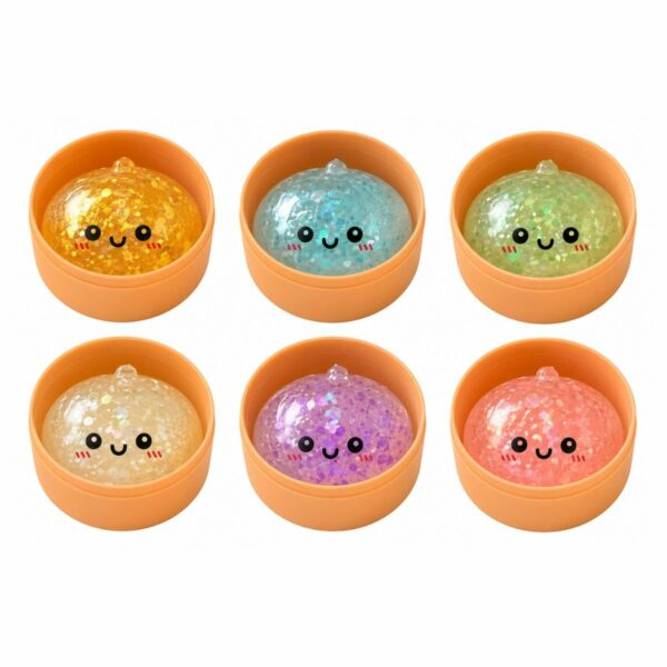 Squishy Glitter Dumpling Mini Surprise 5x3cm Αντιστρές Παιχνίδι Έκπληξη σε Κουτάκι 1 Τεμάχιο 3+ Ετών σε Διάφορα Χρώματα