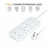 Tessan Πολύπριζο 8 Θέσεων με 3 Θύρες USB και Καλώδιο 2m TS-204-C - Image 5