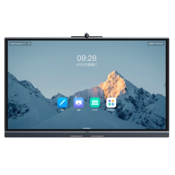 Yealink Interactive Display MeetingBoard C 75″ 4K Android 15 GooglePlay BYOM Video Conferencing 50MP AI Camera 8-Mic Array MB75C-EDLA