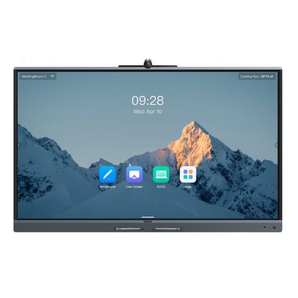 Yealink Interactive Display MeetingBoard C 65″ 4K Android 15 GooglePlay BYOM Video Conferencing 50MP AI Camera 8-Mic Array MB65C-EDLA